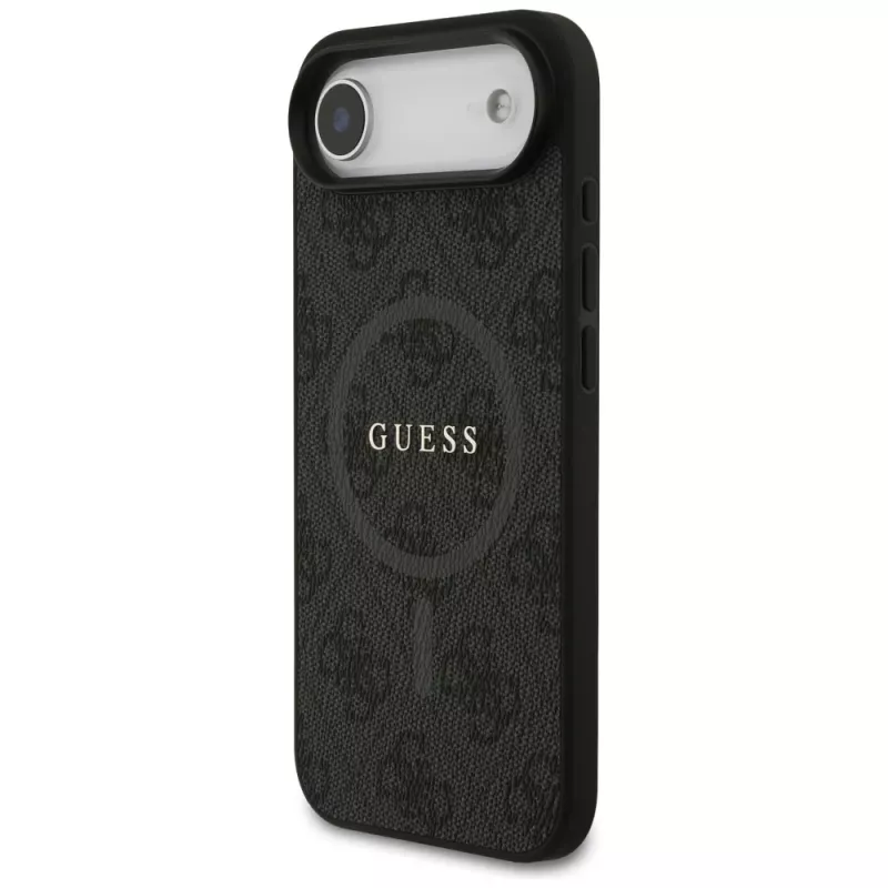 Capa Guess 4G Ring Classic Logo MagSafe para iPhone Air, preto