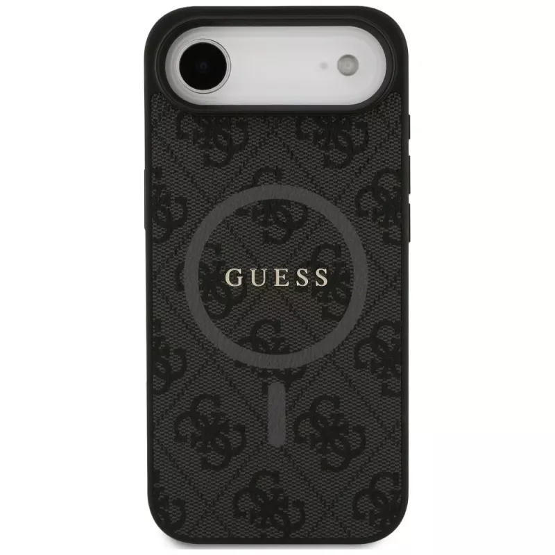 Capa Guess 4G Ring Classic Logo MagSafe para iPhone Air, preto