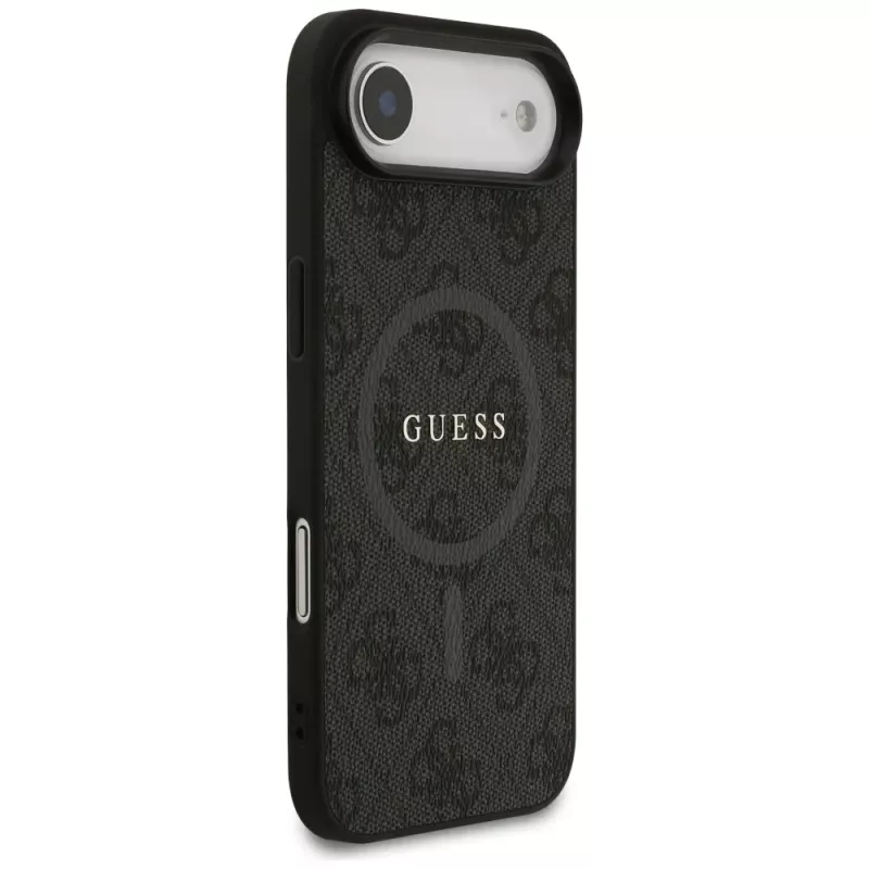 Capa Guess 4G Ring Classic Logo MagSafe para iPhone Air, preto