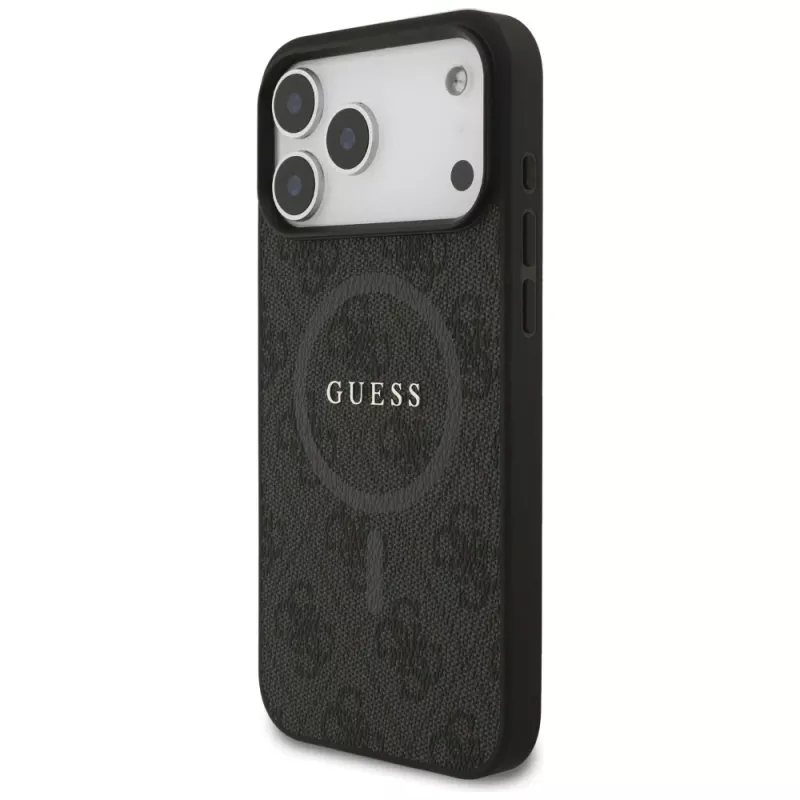Capa Guess 4G Ring Classic Logo MagSafe para iPhone 17 Pro Max (preto)