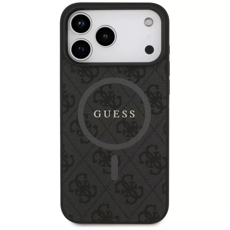 Capa Guess 4G Ring Classic Logo MagSafe para iPhone 17 Pro Max (preto)