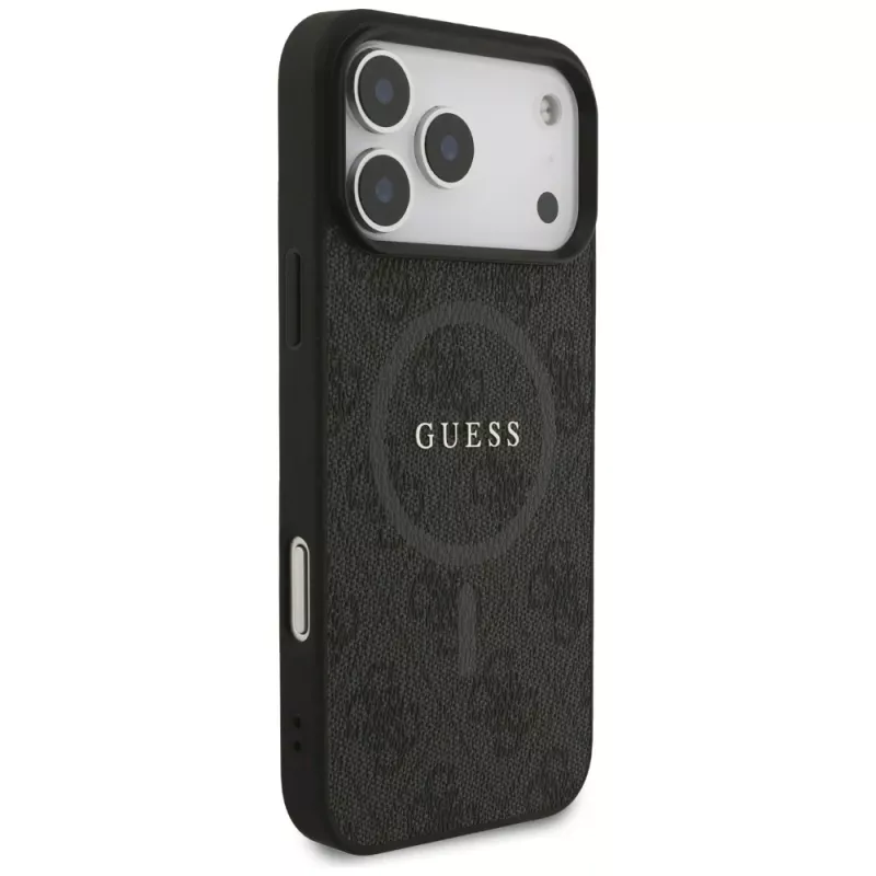 Capa Guess 4G Ring Classic Logo MagSafe para iPhone 17 Pro Max (preto)