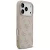 Capa Guess 4G Ring Classic Logo MagSafe para iPhone 17 Pro, rosa