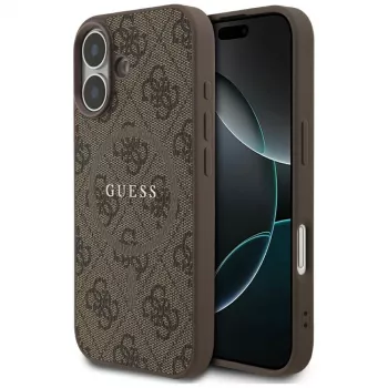 Capa Guess 4G Ring Classic Logo MagSafe para iPhone 17 - castanho
