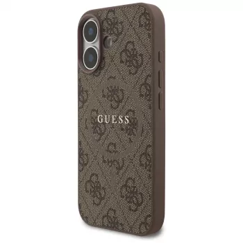 Capa Guess 4G Ring Classic Logo MagSafe para iPhone 17 - castanho