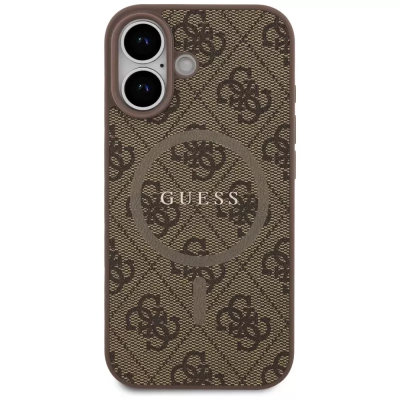 Capa Guess 4G Ring Classic Logo MagSafe para iPhone 17 - castanho