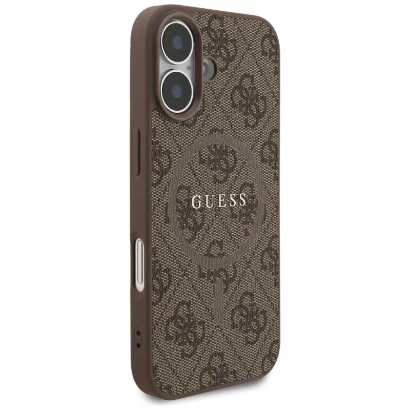 Capa Guess 4G Ring Classic Logo MagSafe para iPhone 17 - castanho