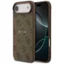 Capa Guess 4G Ring Classic Logo MagSafe para iPhone Air, castanho