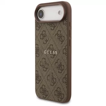 Capa Guess 4G Ring Classic Logo MagSafe para iPhone Air, castanho