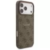 Capa Guess 4G Ring Classic Logo MagSafe para iPhone 17 Pro Max (castanho)