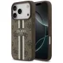 Capa Guess 4G Printed Stripes MagSafe para Apple iPhone 17 Pro - castanho