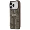 Capa Guess 4G Printed Stripes MagSafe para Apple iPhone 17 Pro - castanho