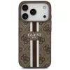 Capa Guess 4G Printed Stripes MagSafe para Apple iPhone 17 Pro - castanho