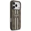 Capa Guess 4G Printed Stripes MagSafe para Apple iPhone 17 Pro - castanho