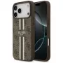 Capa Guess 4G Printed Stripes MagSafe para iPhone 17 Pro Max (castanho)