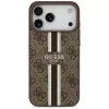 Capa Guess 4G Printed Stripes MagSafe para iPhone 17 Pro Max (castanho)
