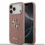 Capa Guess Fixed Glitter Big 4G para iPhone 17 Pro Max (rosa)