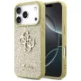 Capa Guess Fixed Glitter Big 4G para Apple iPhone 17 Pro, dourado