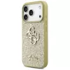 Capa Guess Fixed Glitter Big 4G para Apple iPhone 17 Pro, dourado