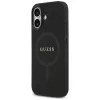 Capa Guess Saffiano Classic Logo MagSafe para iPhone 17, preto