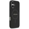 Capa Guess Saffiano Classic Logo MagSafe para iPhone 17, preto