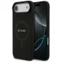 Capa Guess Saffiano Classic Logo MagSafe para iPhone Air, preto