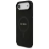 Capa Guess Saffiano Classic Logo MagSafe para iPhone Air, preto