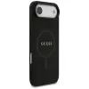 Capa Guess Saffiano Classic Logo MagSafe para iPhone Air, preto