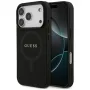 Capa Guess Saffiano Classic Logo MagSafe para iPhone 17 Pro, preto