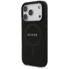 Capa Guess Saffiano Classic Logo MagSafe para iPhone 17 Pro, preto