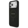 Capa Guess Saffiano Classic Logo MagSafe para iPhone 17 Pro Max, preto