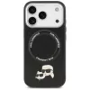 Capa KARL LAGERFELD Karl & Choupette Pins MagSafe para Apple iPhone 17 Pro - preto