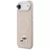 Capa KARL LAGERFELD Karl & Choupette Pins MagSafe para iPhone Air, rosa