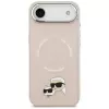Capa KARL LAGERFELD Karl & Choupette Pins MagSafe para iPhone Air, rosa