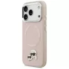 Capa Karl Lagerfeld Karl & Choupette Pins MagSafe para iPhone 17 Pro, rosa