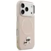 Capa Karl Lagerfeld Karl & Choupette Pins MagSafe para iPhone 17 Pro, rosa