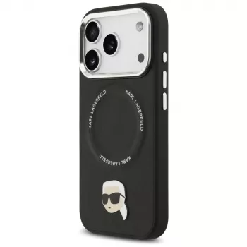 Capa KARL LAGERFELD Karl Pin MagSafe para Apple iPhone 17 Pro - preto
