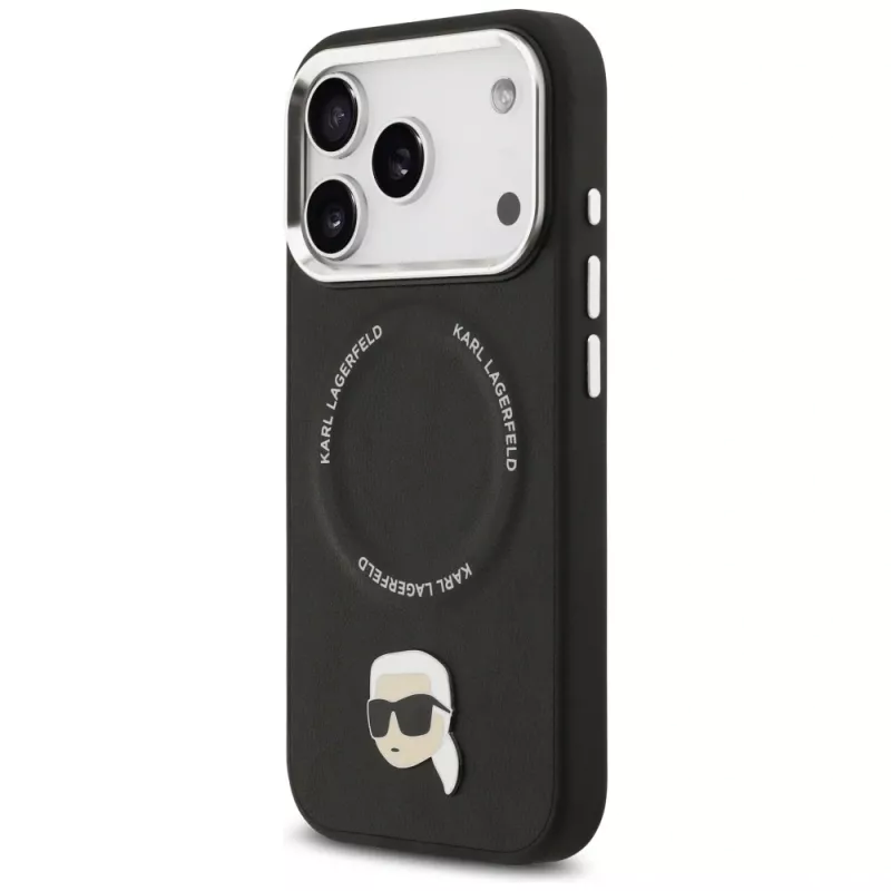 Capa KARL LAGERFELD Karl Pin MagSafe para Apple iPhone 17 Pro - preto