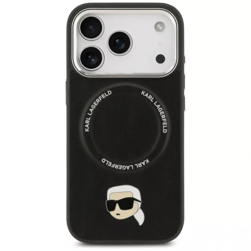 Capa KARL LAGERFELD Karl Pin MagSafe para Apple iPhone 17 Pro - preto