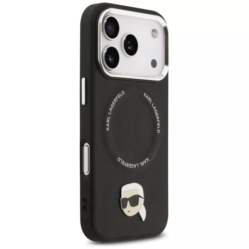 Capa KARL LAGERFELD Karl Pin MagSafe para Apple iPhone 17 Pro - preto