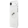 Karl Lagerfeld IML Glitter Karl & Choupette Heads Logo capa MagSafe para Apple iPhone Air - cinzenta