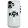 Capa KARL LAGERFELD IML Karl Sketch Logo MagSafe para Apple iPhone 17, transparente