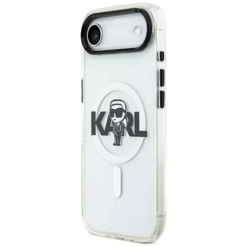 Capa Karl Lagerfeld IML Karl Sketch Logo MagSafe para iPhone Air, transparente