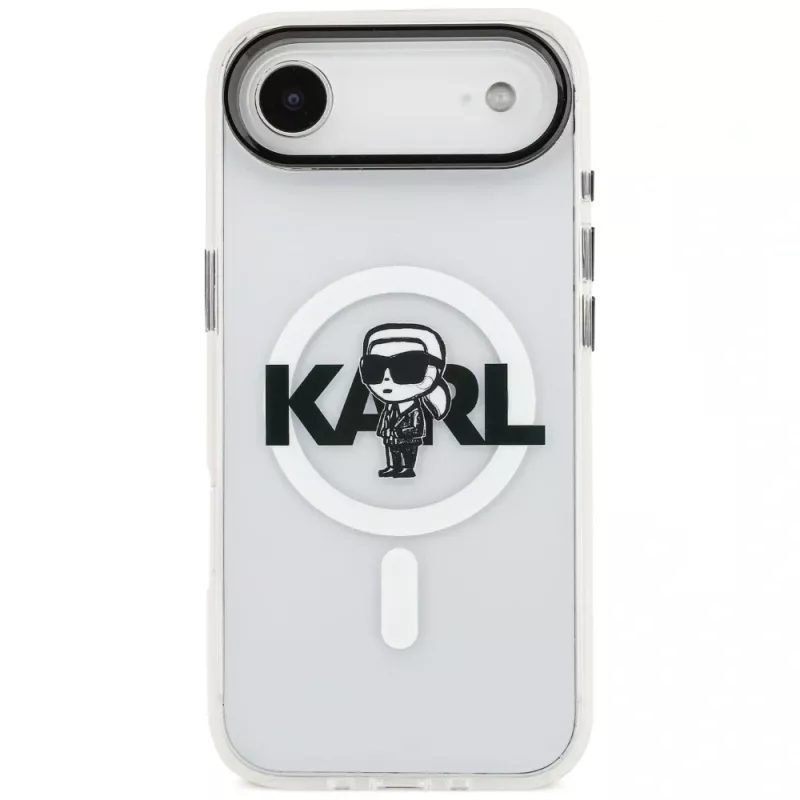 Capa Karl Lagerfeld IML Karl Sketch Logo MagSafe para iPhone Air, transparente