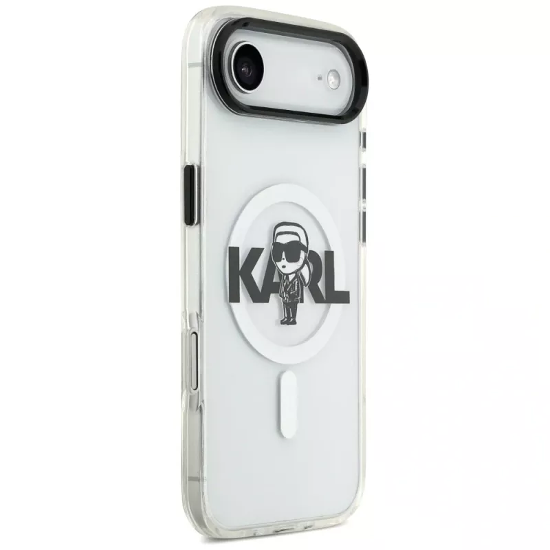 Capa Karl Lagerfeld IML Karl Sketch Logo MagSafe para iPhone Air, transparente