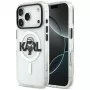 Capa KARL LAGERFELD IML Karl Sketch Logo MagSafe para iPhone 17 Pro, transparente