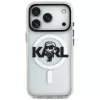 Capa KARL LAGERFELD IML Karl Sketch Logo MagSafe para iPhone 17 Pro, transparente