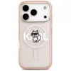 Capa MagSafe Karl Lagerfeld IML Choupette Sketch Logo para iPhone 17 Pro - rosa