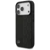 Capa MagSafe Mercedes Leather Laurel Leaves para iPhone 17 Pro, preta