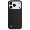 Capa MagSafe Mercedes Leather Laurel Leaves para iPhone 17 Pro, preta